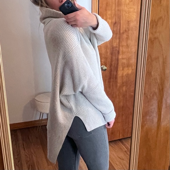 Allsaints asymmetrical zipper wool sweater - Picture 3 of 7